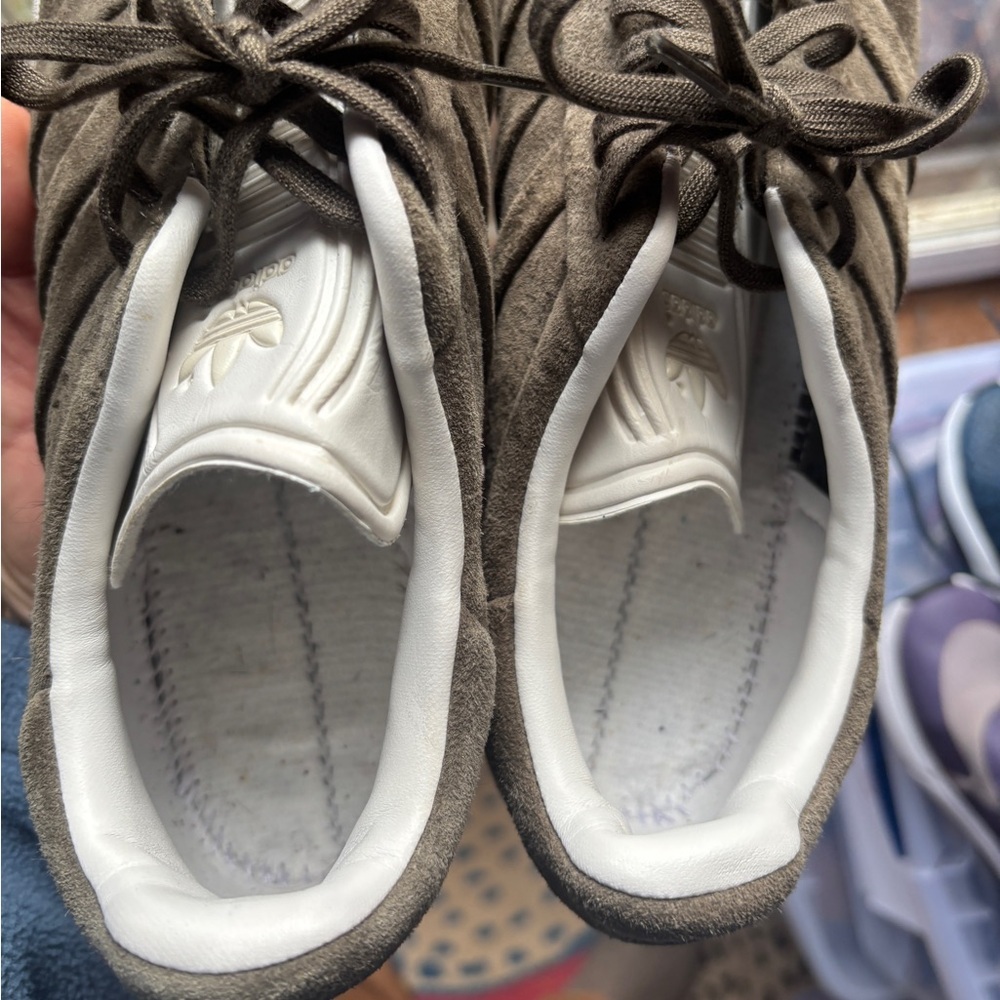 Adidas Originals Gazelle Olive Suede Sneakers Men’s 10 - Picture 10 of 10